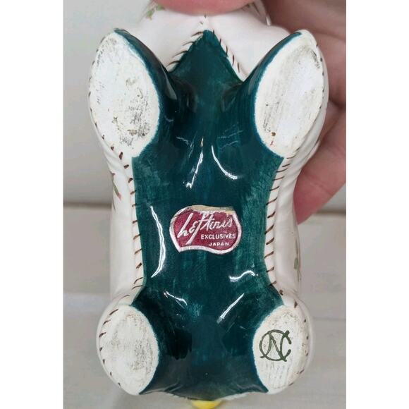 Vintage Lefton Ceramic Pottery Floral Patchwork Elephant Planter Roses Japanese - Picture 6 of 10